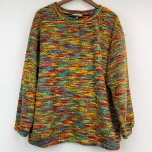 Easel size Small Women’s Multicolor Soft Fuzzy Oversized Pullover Sweater